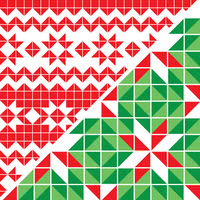 Christmas patchwork / fairisle